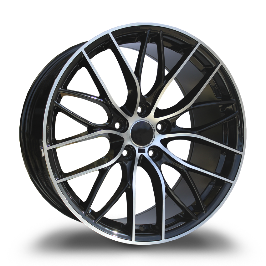 19X9.5 5-120 REPLICA #6706 BLACK MACHINE 40/72.56