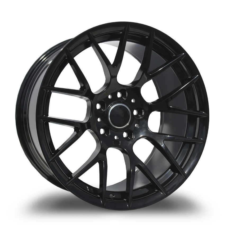 18X8.5 5-120 REPLICA  #6705 GLOSS BLACK 25/72.56