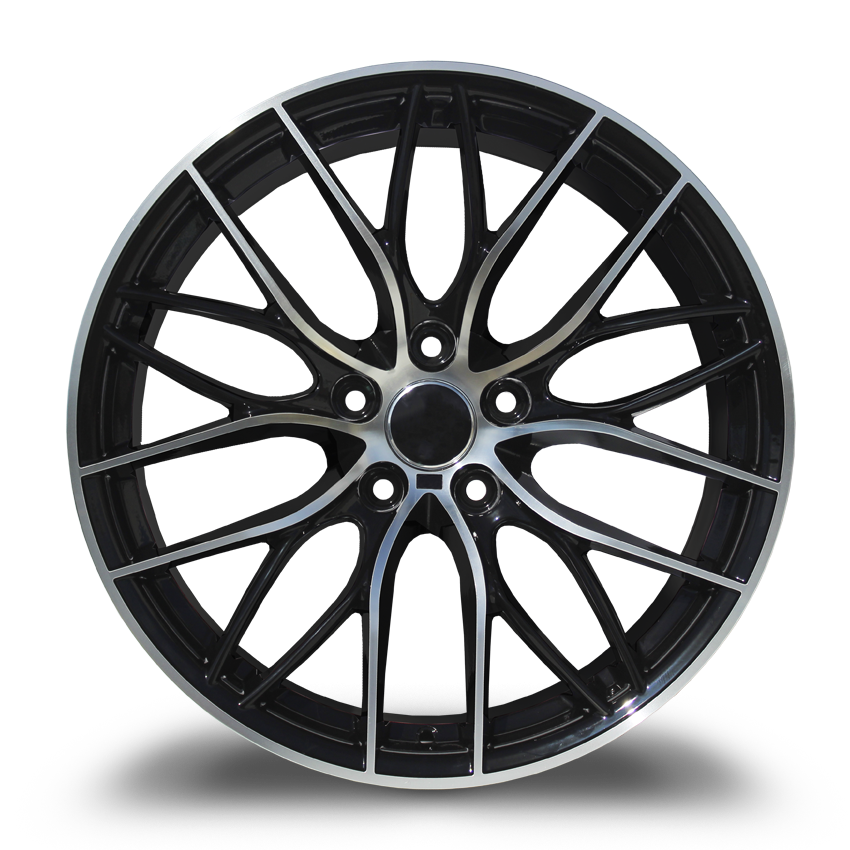 19X9.5 5-120 REPLICA #6706 BLACK MACHINE 40/72.56