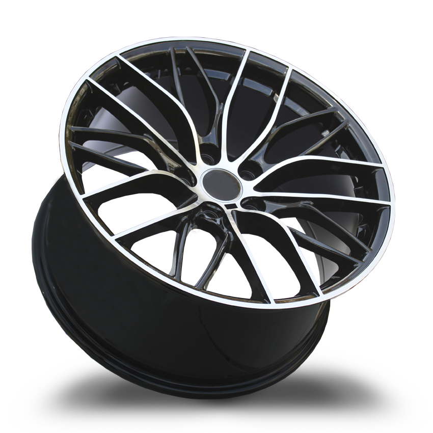19X9.5 5-120 REPLICA #6706 BLACK MACHINE 40/72.56