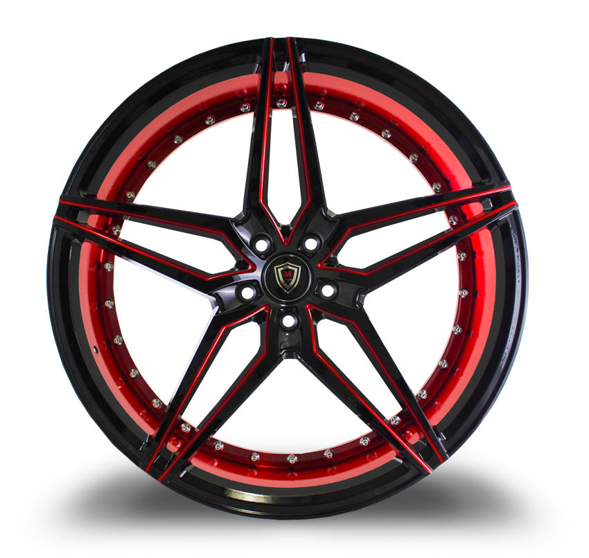 Marquee M3259 Wheel 20x9 5x108 Black & Red 35mm