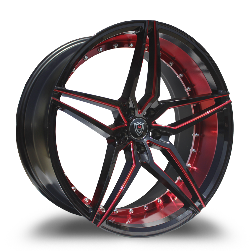 Marquee M3259 Wheel 20x9 5x108 Black & Red 35mm